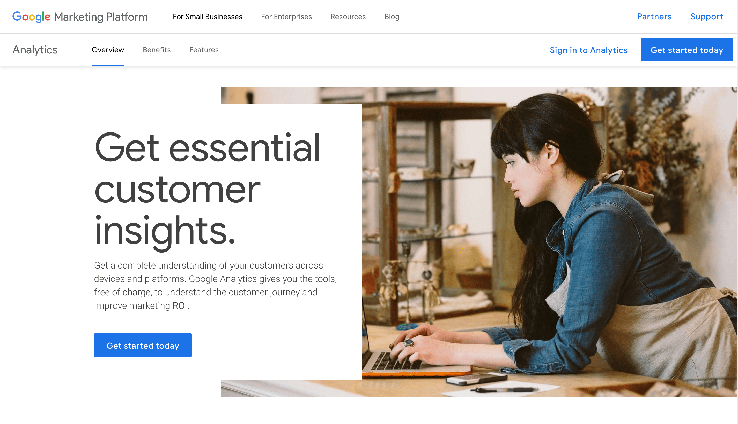Google Analytics screenshot